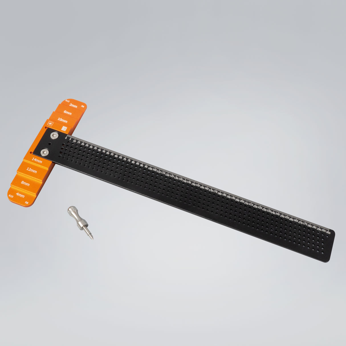 UJK T-vinkill 420mm m.götum
