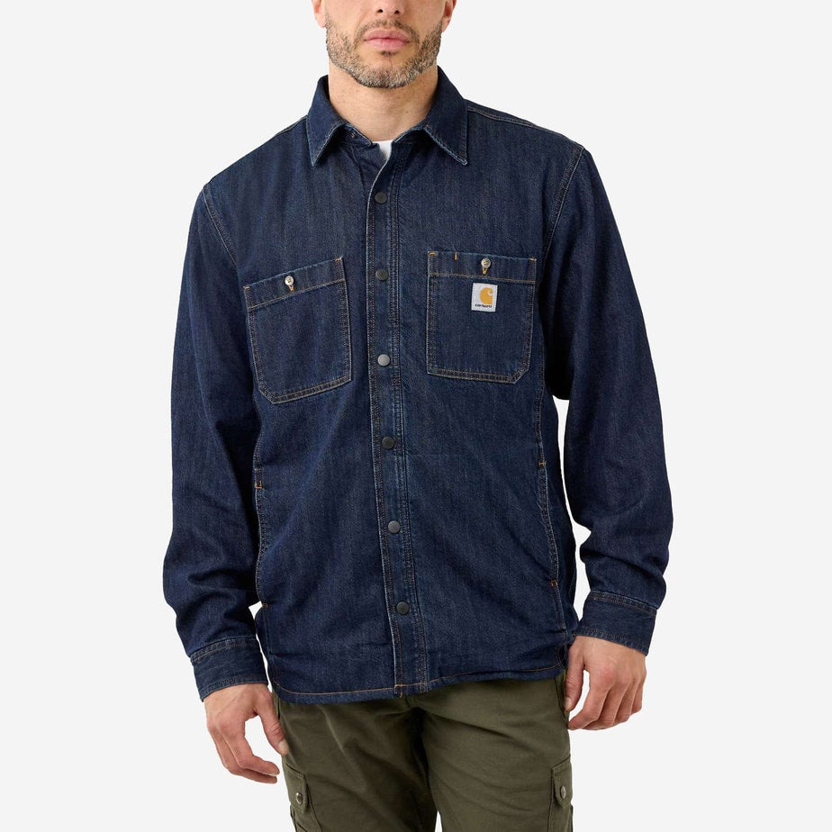 Denim Skyrta fleece lined Carhartt