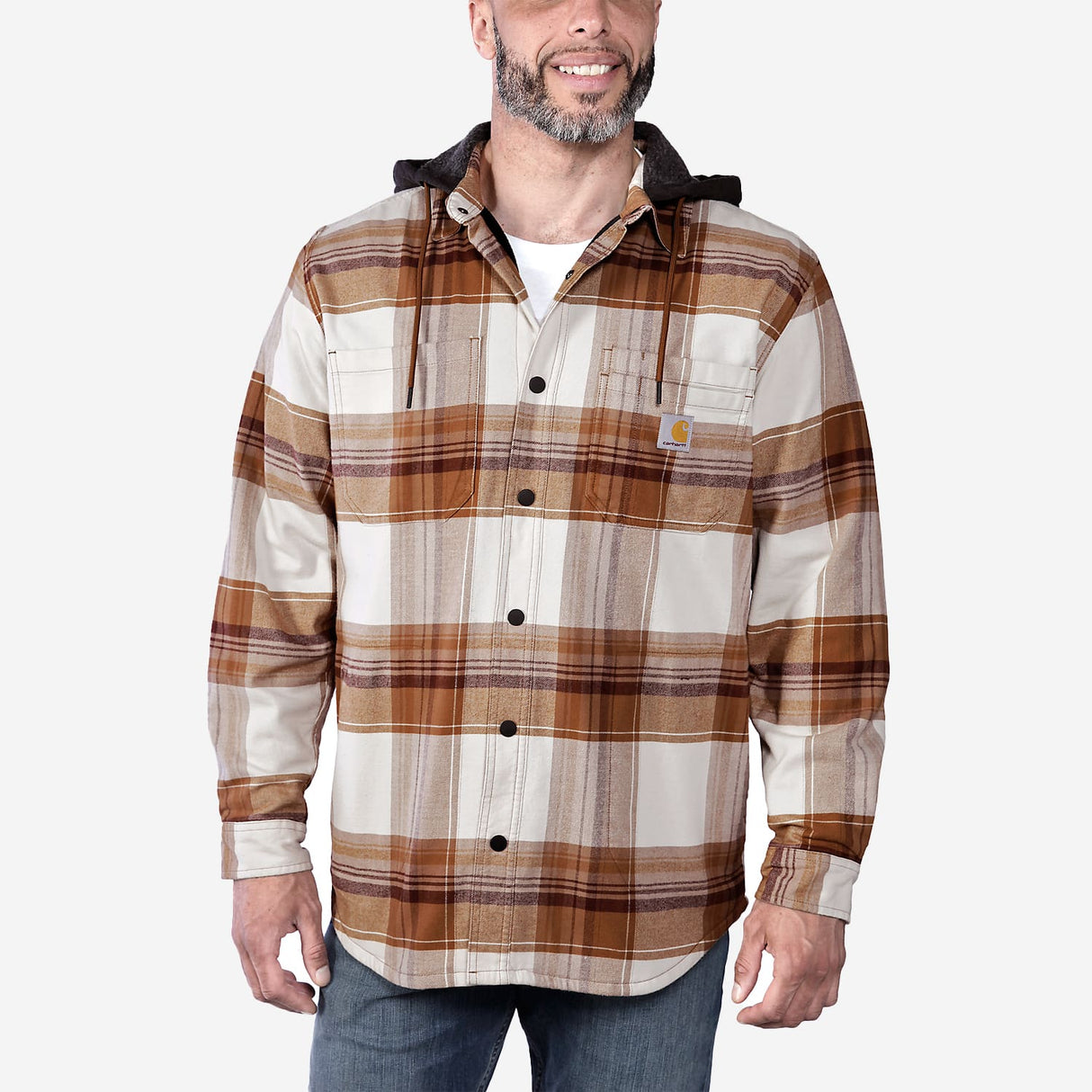 Carhartt skógarhöggsskyrta með hettu