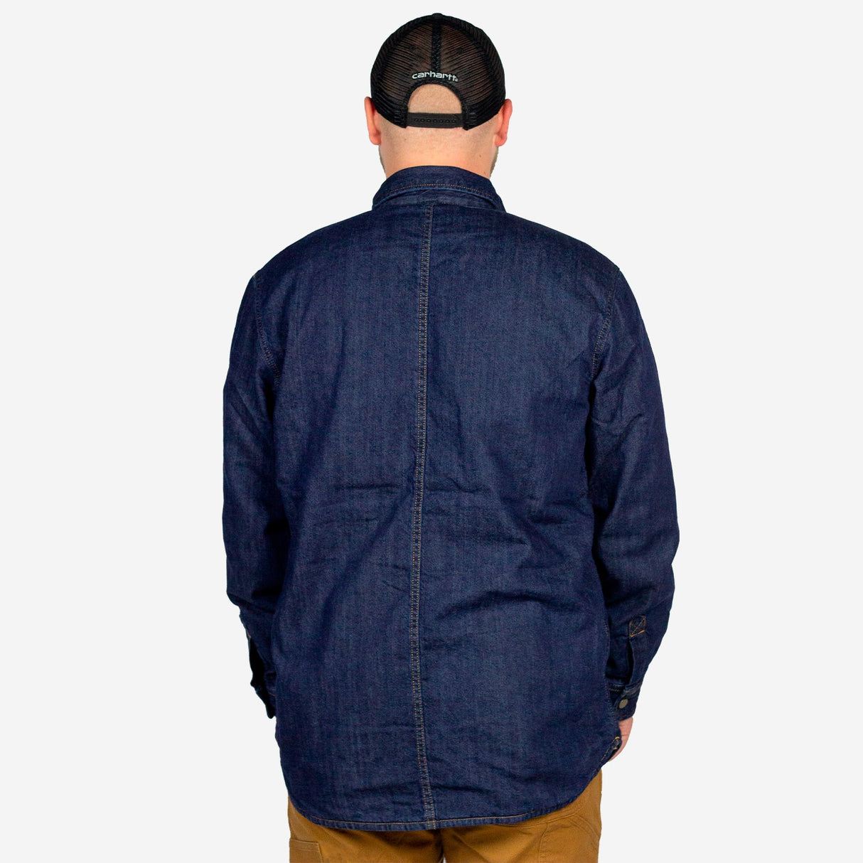 Denim Skyrta fleece lined Carhartt